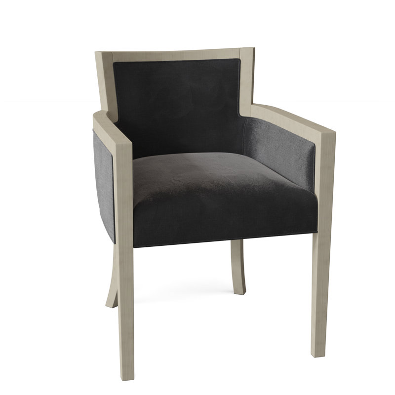 Chaise avec accoudoirs rembourrée Albany, 3029 Fossile, Montego Bay