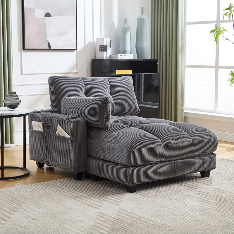UNITED WE WIN Sleeper Sofa Couch Bed, Gray