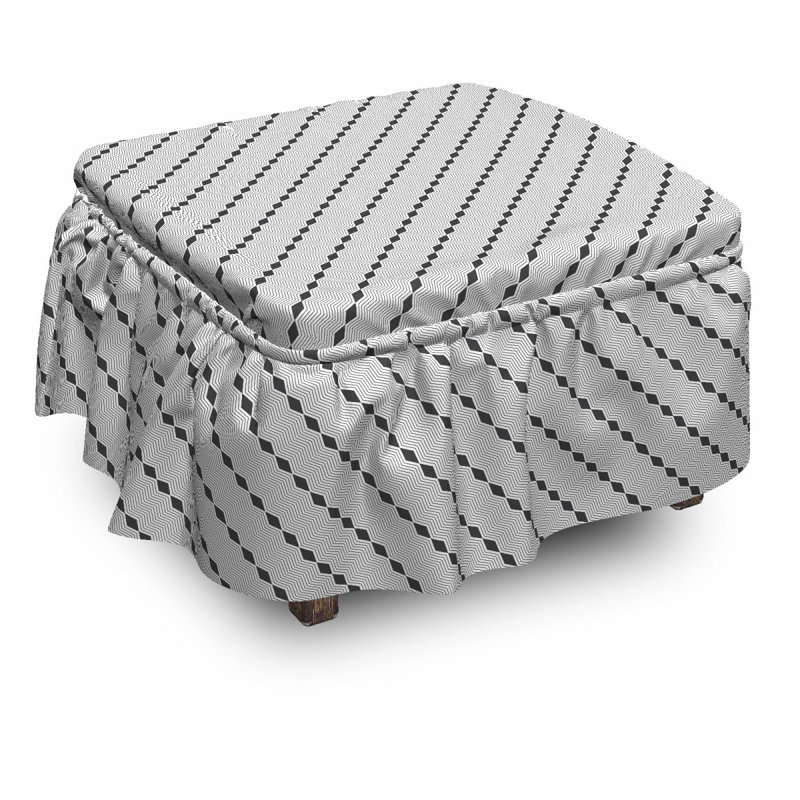 Box Cushion Ottoman Slipcover