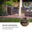 Outdoor Metal Weather Resistant Waterfall Fountain