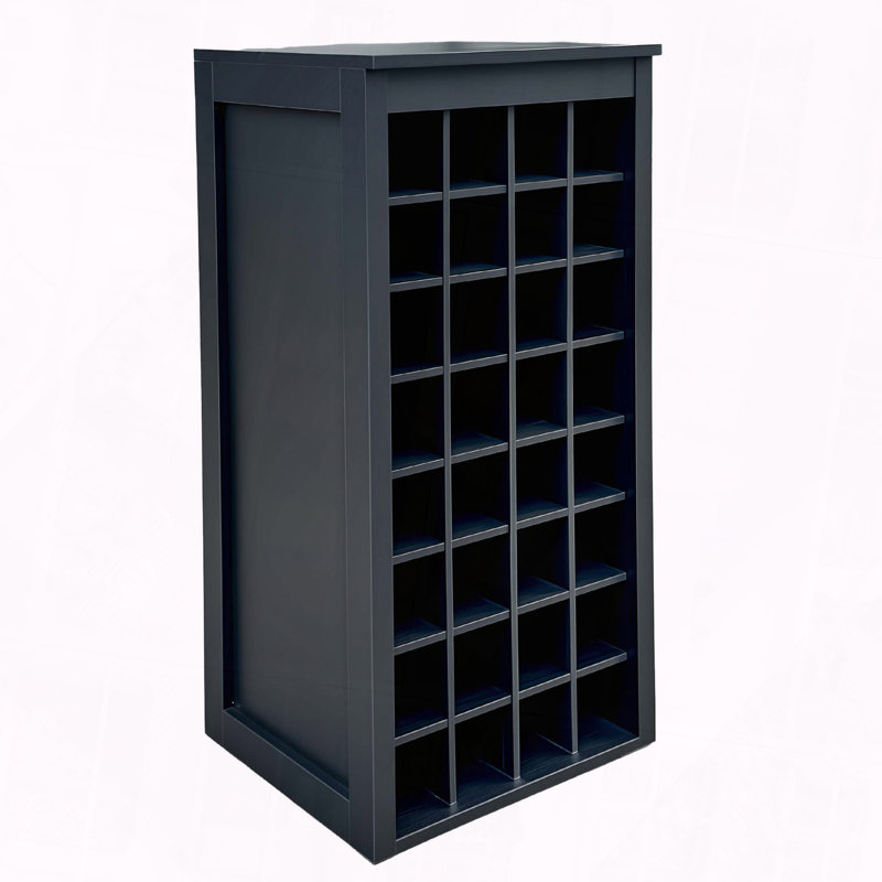 Modular Wine Bar Cabinet Particle Board MDF Structure, Dark Blue