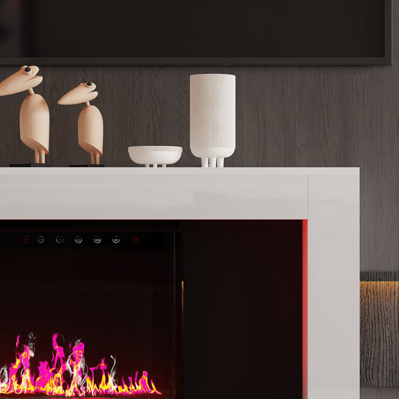 Electronic Fireplace With TV Stand
