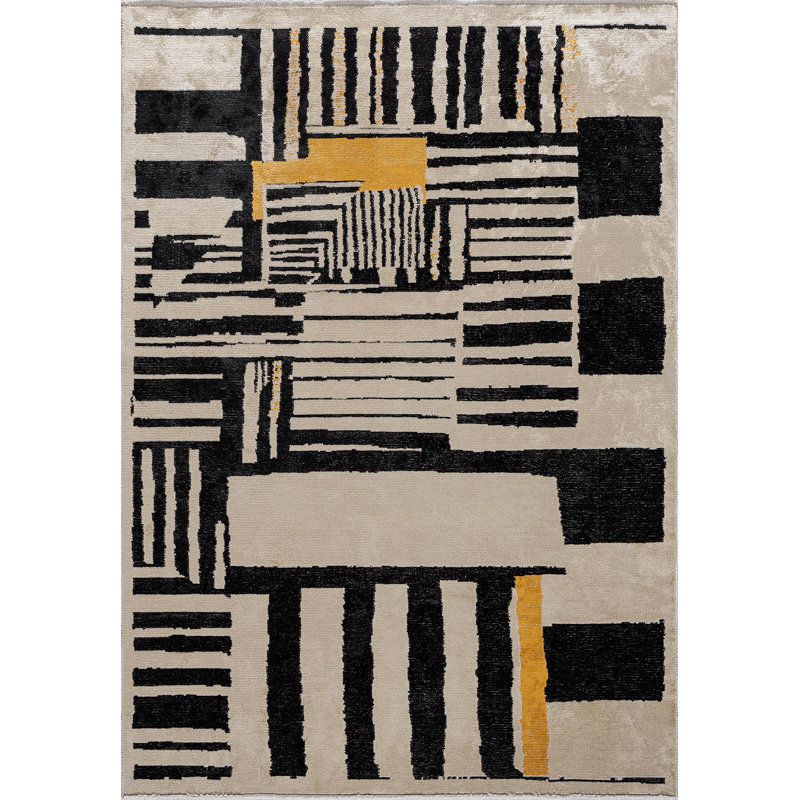 Rapture Abstract Area Rug, Rectangle 9'10" x 14'