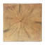 Table de bout à colonne carrée d'aspect bois, H 27,75 po, finition vieillie d'aspect bois, mélange avec différentes hauteurs, utilisation à l'intérieur comme à l'extérieur, couleur naturelle