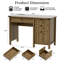 Bureau de direction 45 po Modern Farmhouse-2072182521