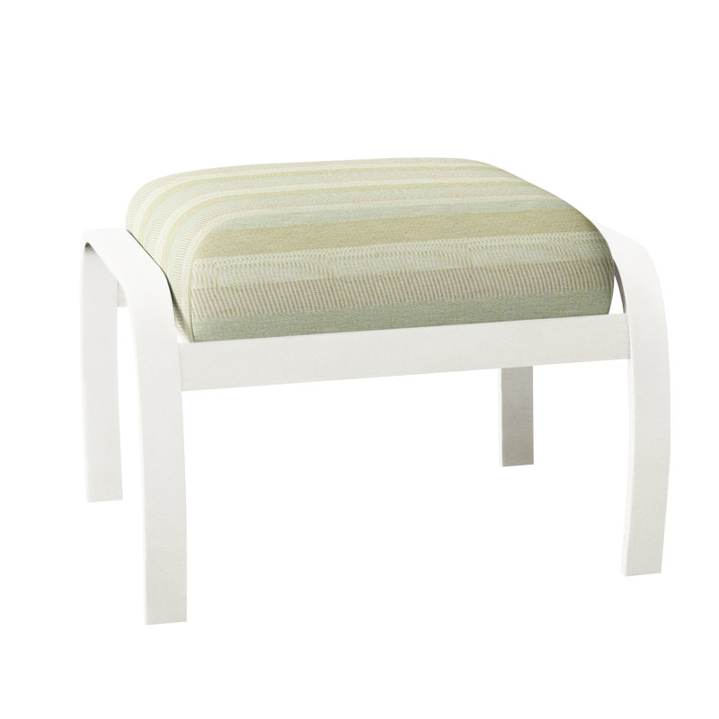 Repose-pieds avec coussin Askar, Neige texturée, Whisper roitelet