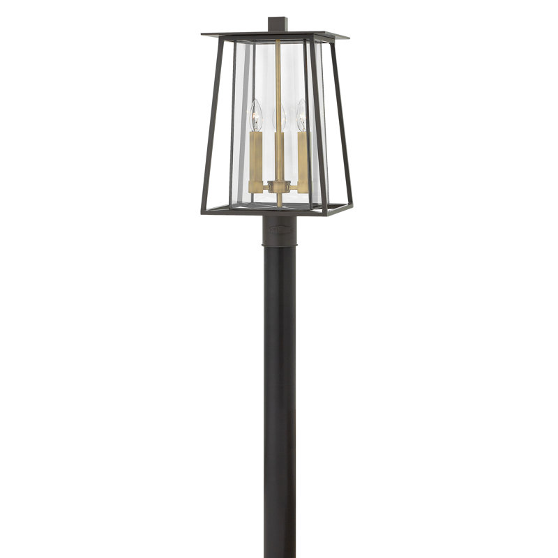 Walker 3-Light Lantern Head, Buckeye Bronze/Brass