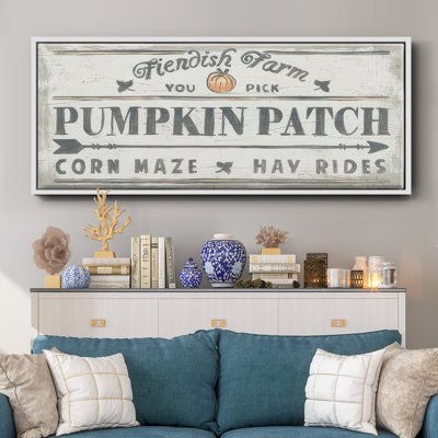 «Pumpkin Patch II», toile encadrée