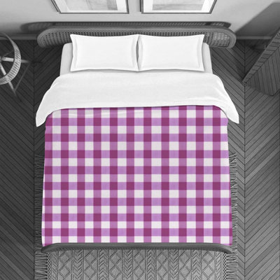 Polyester Gingham Duvet Cover