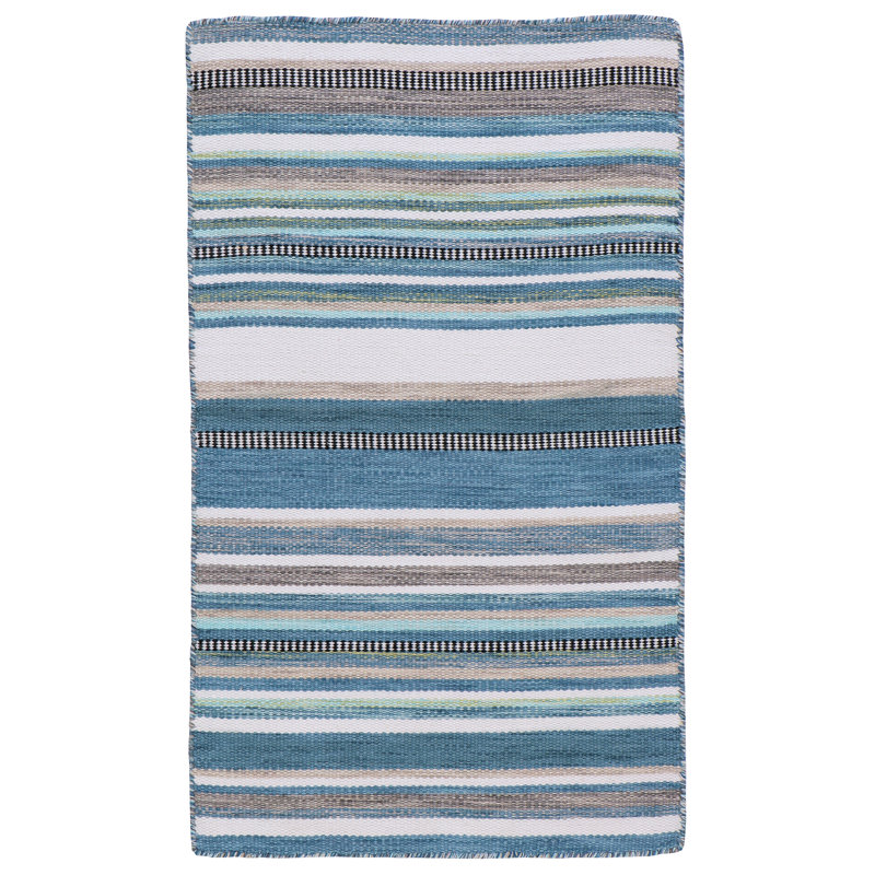 Tarbes Striped Indoor / Outdoor Rug, Rectangle 2' x 3'