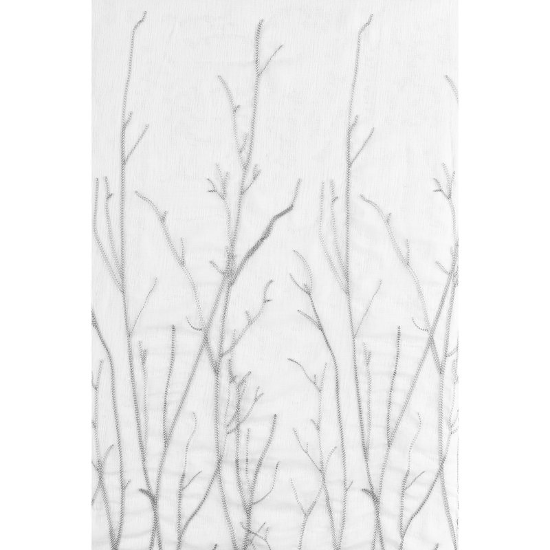 Semi Sheer Curtain Single Panel, Light Gray