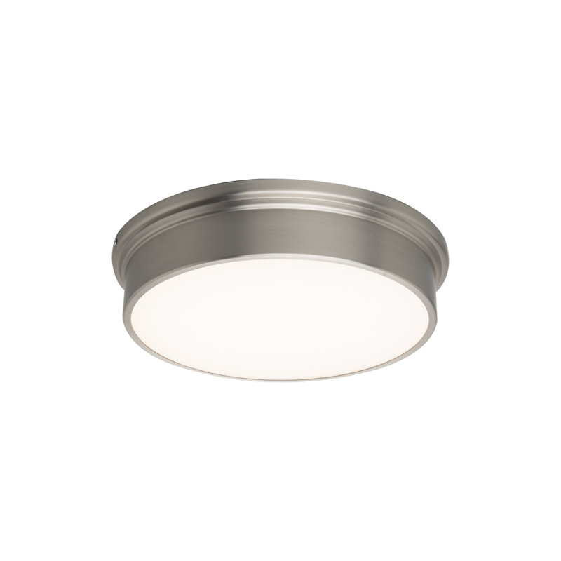 Campa 1 - Light LED Flush Mount, 2.5" H x 8" W x 8" D, Aged Brass