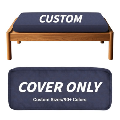 Housse de coussin sur mesure, coussin de banc remplaçable / housse de coussin de chaise