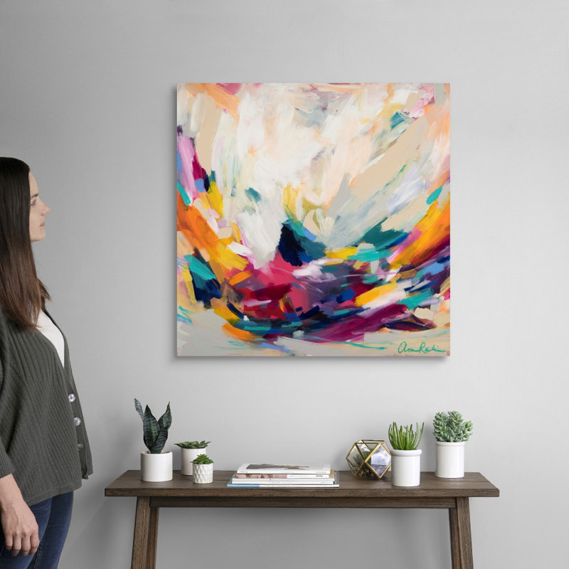 «New Beginnings» par Amira Rahim - reproduction sur toile, Toile tendue, H 30 po x l 30 po, Sans cadre
