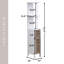 Armoire de rangement mince de couleur chêne de l 7,2 po x H 51,4 po x P Stockholm