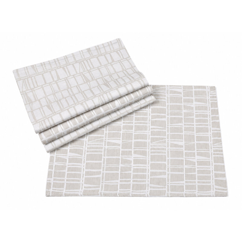 Ensemble de napperons 4 pièces Fairland Patrice, Beige