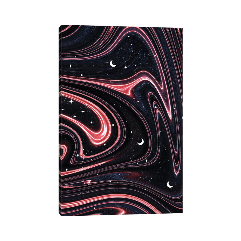 Marbled Space 1 Piece Wall Art on Canvas, 30.48cm H x 20.32cm W