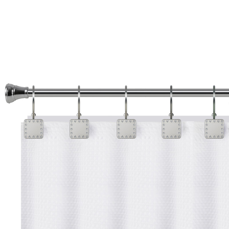 Crochets à rideau de douche, Chrome