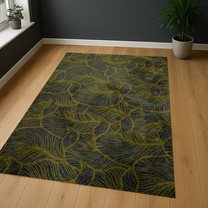 Floral Area Rug, Rectangle 140 x 200 cm