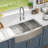 36'' L X 20'' W Farmhouse Kitchen Sink Double Bowl 60/40 Stainless Steel 16 Gauge Farm Apron Front Sinks