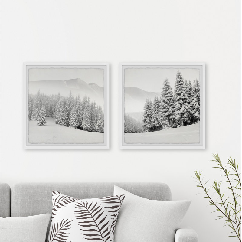 Messina Hello Winter - 2 Piece Single Picture Frame Print, 45cm H x 91cm W x 3.81cm D