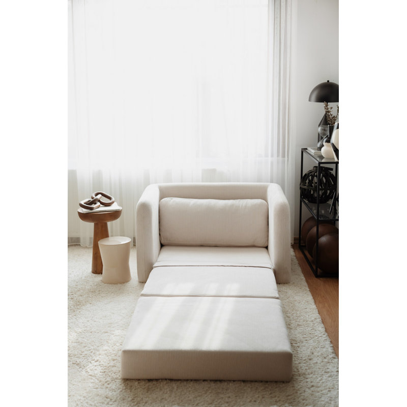 1-Seat Sofa-Bed, Blanc