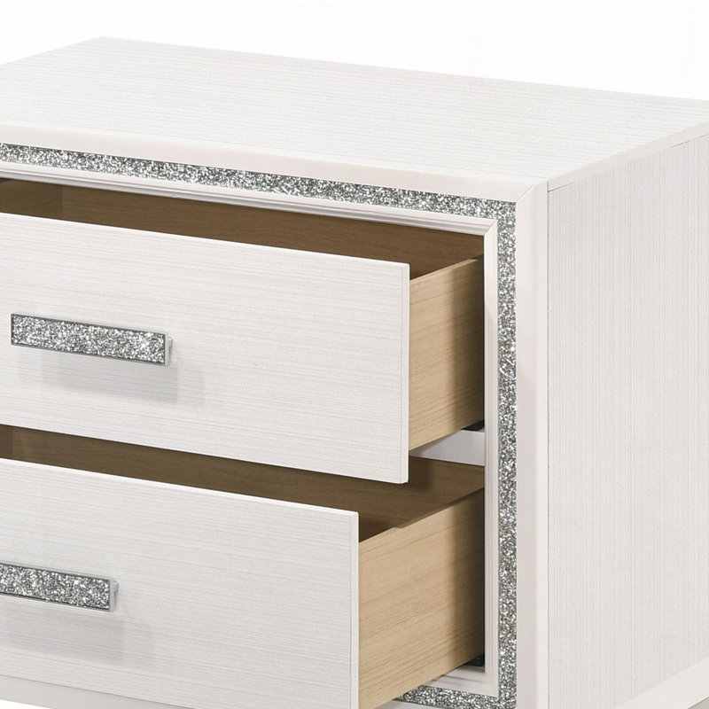 Table de chevet blanche, Blanc