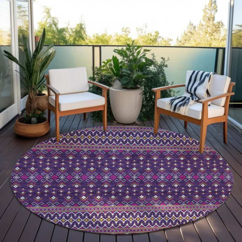 Tapis de porte Emblyn, Rond 8 pi
