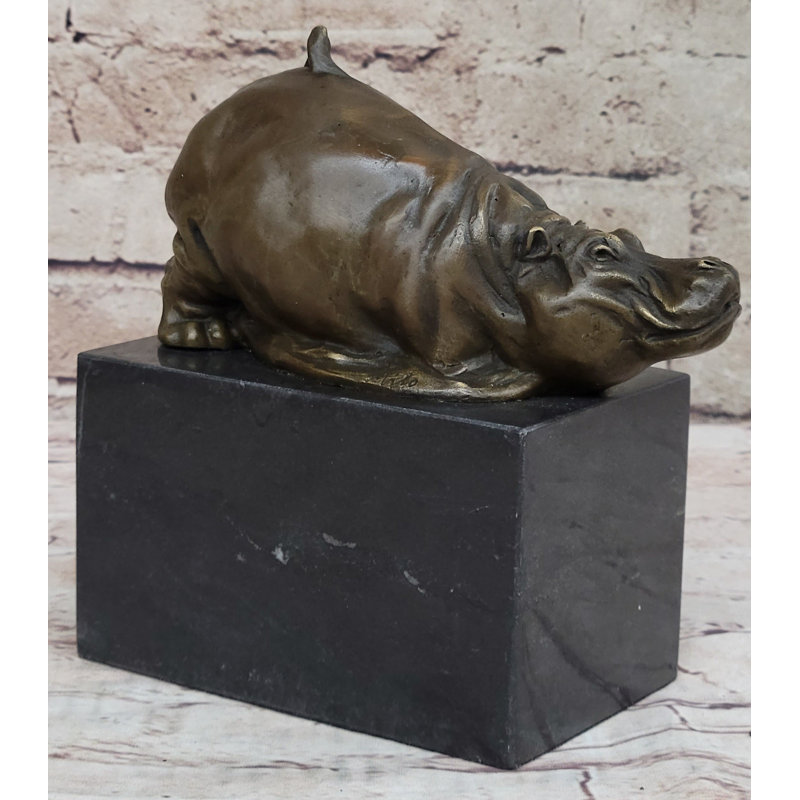 Sculpture miniature d'hippopotame hippopotame