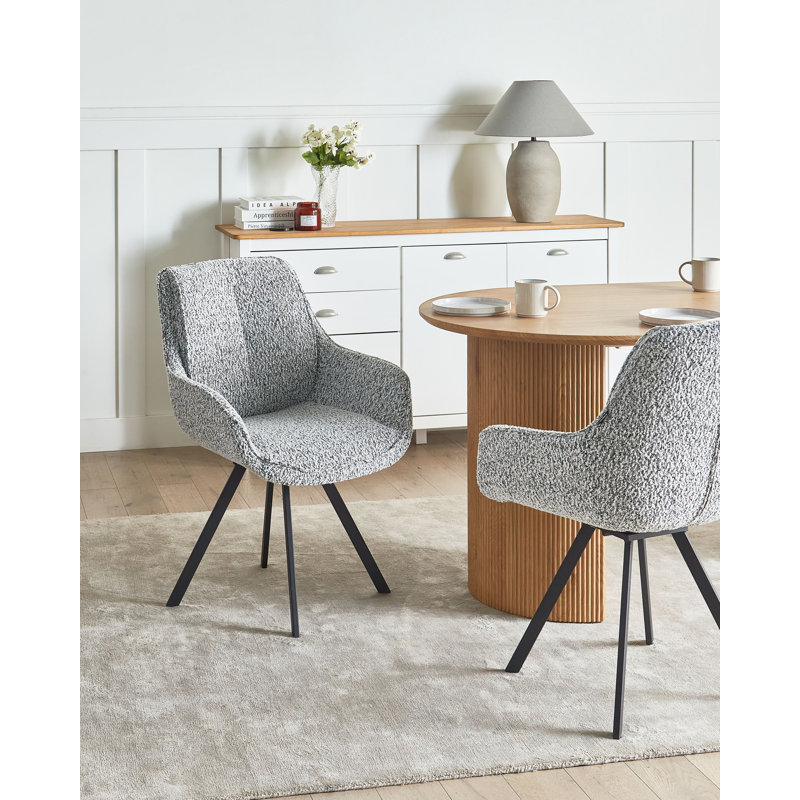 MARCELLUS 50cm H Upholstered Armchair in White