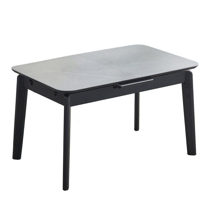 Valinda Extension Dining Set, Dark Grey