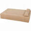 Canapé-lit convertible 2-en-1 avec tissu en peluche doux-1658271638