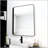 Bathroom Mirror Black Aluminum Frame