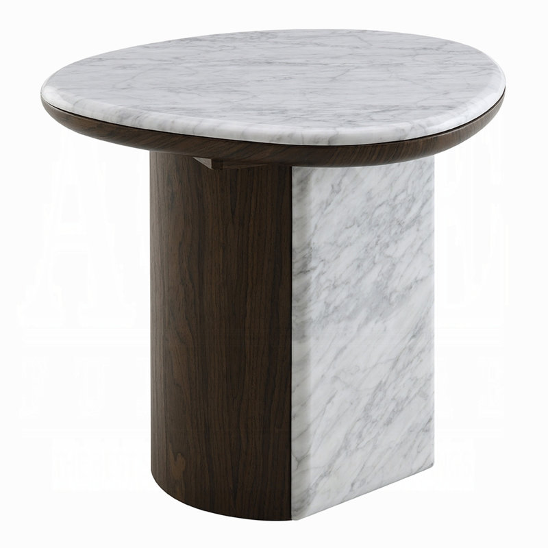 Table de bout Haidar avec marbre naturel