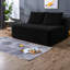Canapés modulaires à compression, ressort en mousse de velours côtelé noir, canapé maison portable moderne