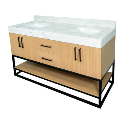 Kaysha 60" Double Bathroom Vanity