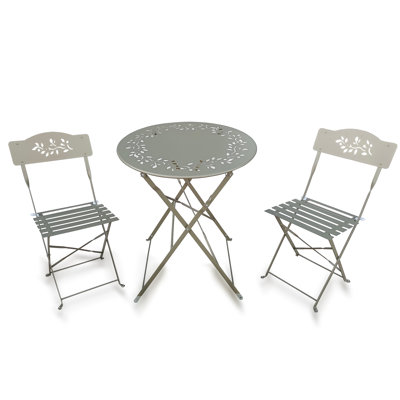 Round 3 - Piece 2 - Person 140Cm L Outdoor Bistro Set