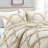 Ruffle Diamond Microfiber 3 Piece Comforter Set-925060573-925060572