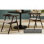 Chaise en cuir et bois Henry-109729063