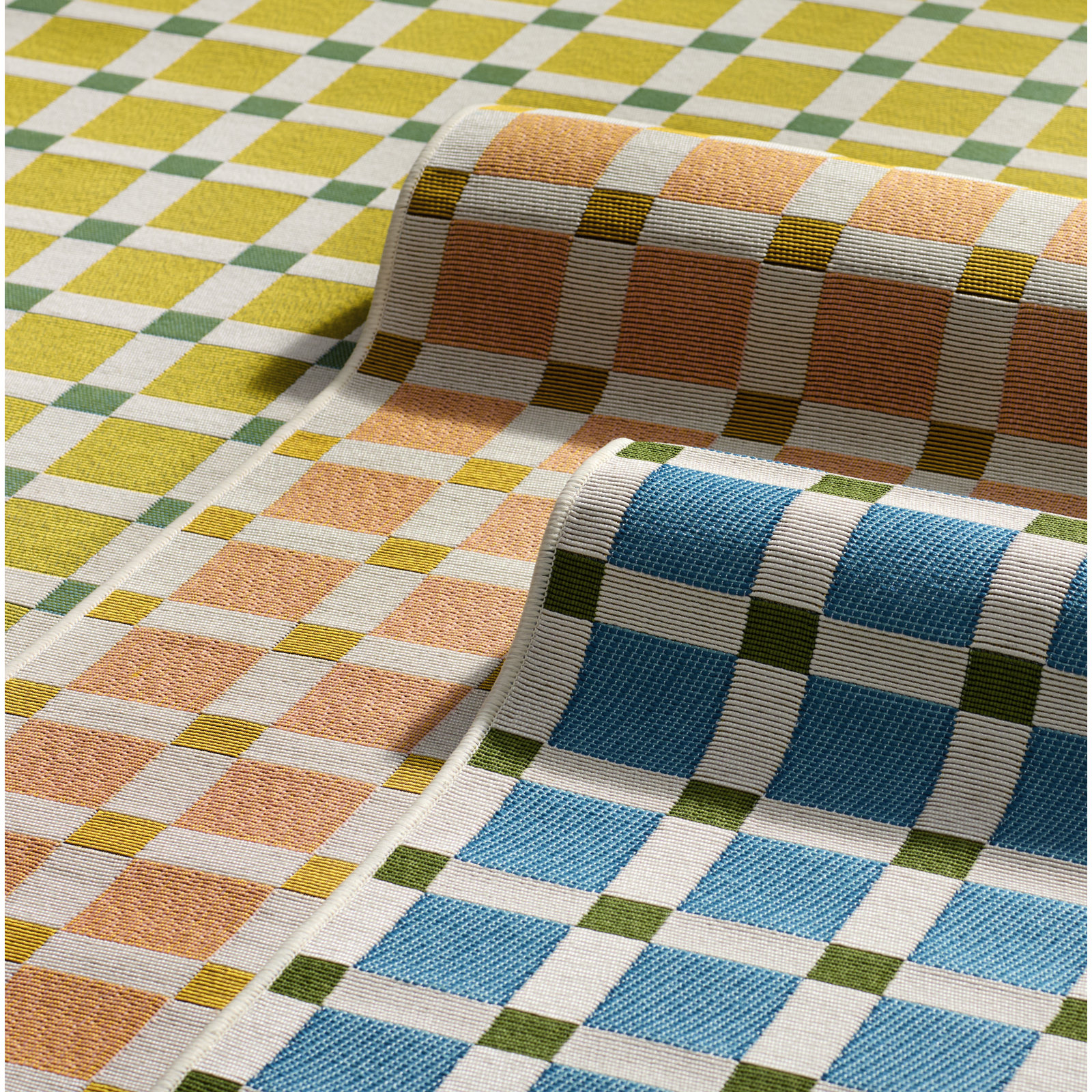 Icon Geometric Indoor Outdoor Blue Rug, Rectangle 8'10" x 11'10"