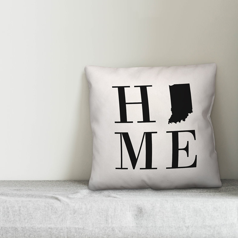 Alabama Outdoor Reversible Throw Pillow, Indiana