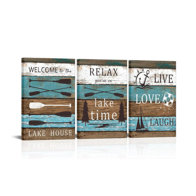 3 Piece Wrapped Canvas Wall Art