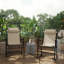 Chaise berçante en métal avec coussins Kantzer-323786356