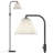 Pepin Arched Floor Lamp With Remote Control, 1000 Lumens LED Edison Bulb Included and Pleated Fabric Shade-1368156358