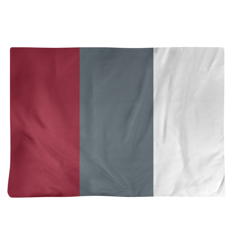 Récapitulatif de 18 po Washington Pullman, Rouge / Gris moyen, Sergé de coton