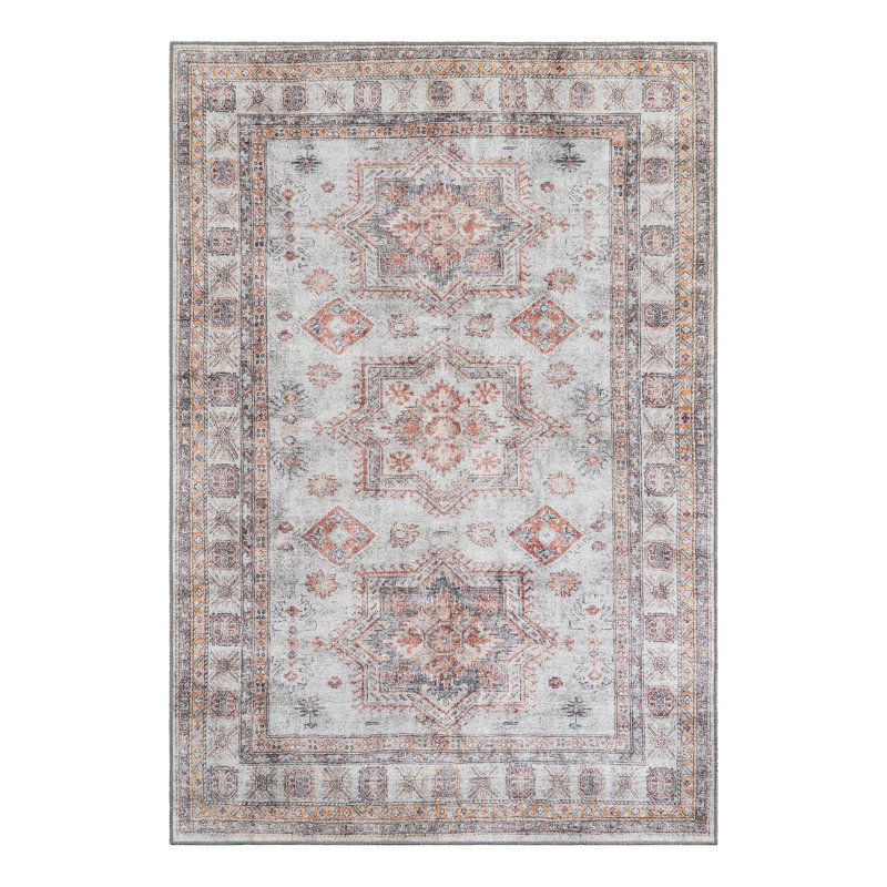 Macchione Performance Chenille Floral Indoor Rug, Rectangle 6'1" x 9'