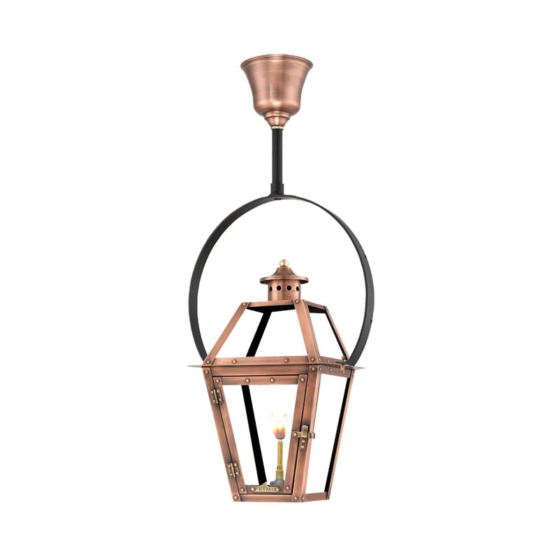 Orleans Gas Powered Outdoor Lantern, 24" H x 14" W x 16" D