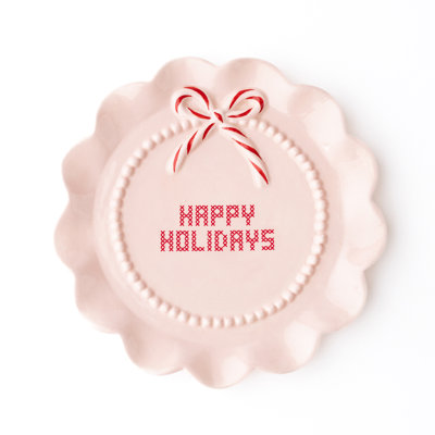 Assiette à dessert "Happy Holidays"