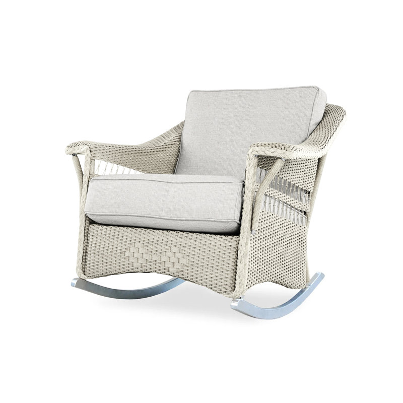 Nantucket Outdoor Rocker Chair, Linen, Callen Celadon