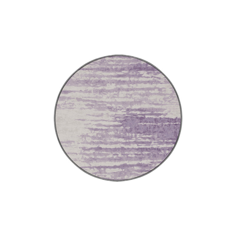 Machine Washable Pink Area Rug, Round 3'